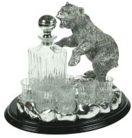 Подарочный набор для крепких напитков Медведь на 6 персон